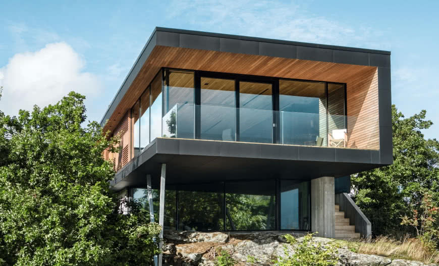 Nowoczesna willa Melstokke z rozwiązaniami Schüco