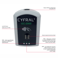 Programator GC-2000 do central cyfrowych CYFRAL