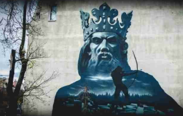 Mural z produktów Farb KABE w Bydgoszczy