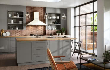 Zachwycająca kuchnia w odcieniach szarości 