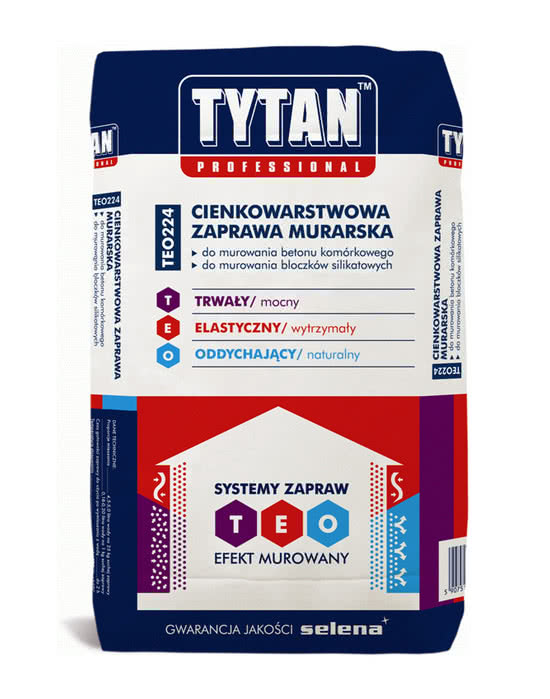 Cienkowarstwowa zaprawa murarska TEO 224
