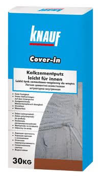 Lekki tynk cementowo-wapienny do wnętrz Knauf Cover-in
