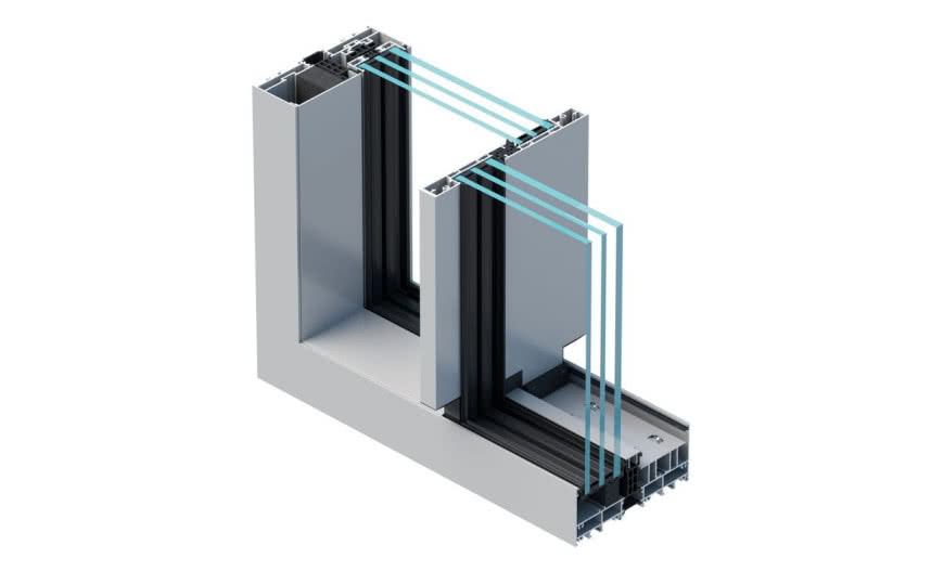 MB-SKYLINE TYPE R - system drzwi przesuwnych z ukrytą ramą