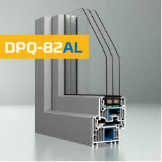Okna PVC w okładzinie aluminiowej DPQ-82AL