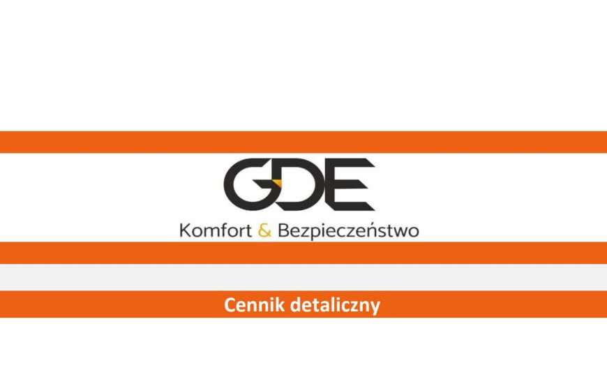 GDE publikuje nowe cenniki na wrzesień 2021