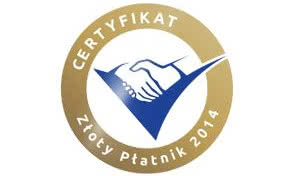 Vetrex z certyfikatem "Złoty Płatnik 2014"