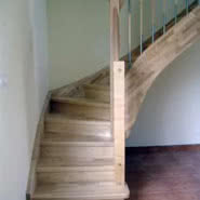 Schody ¼ zabiegu z podstopniami