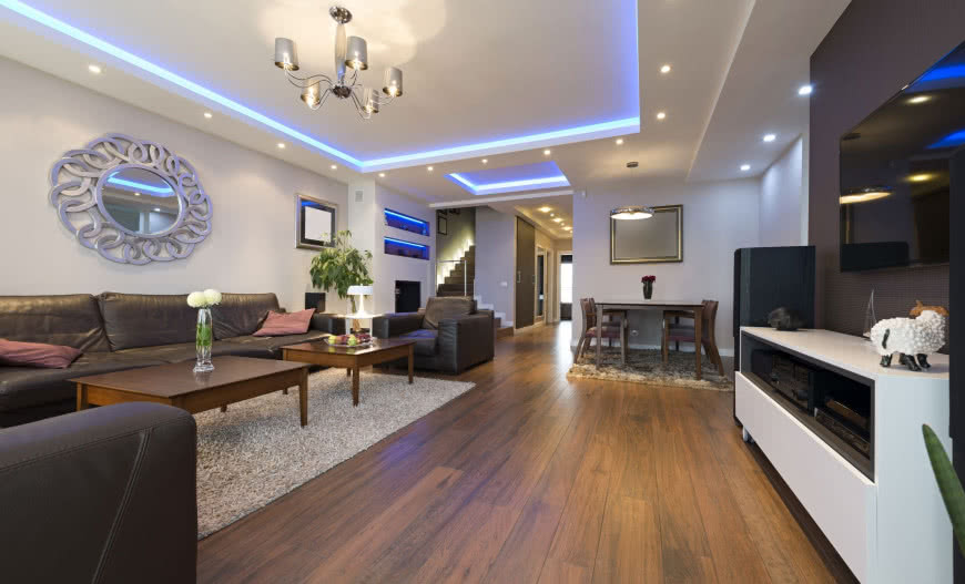 Taśmy LED w aranżacji wnętrz – krótki poradnik