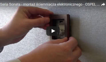 Seria Sonata - montaż ściemniacza elektronicznego