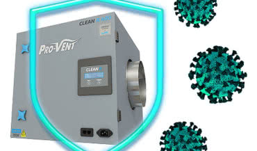 Oczyszczacz Pro-Vent Clean R w walce z koronawirusem