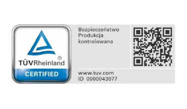 METAL-FACH Jacek Kucharewicz jako jedyna firma w Polsce z certyfikatem TÜV Rheinland!