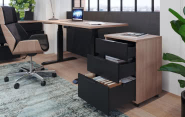 Stelaż elektryczny Futuro - wygodna praca biurowa