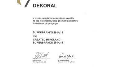 Dekoral po raz kolejny w gronie Superbrands