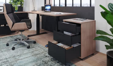 Stelaż elektryczny Futuro - wygodna praca biurowa