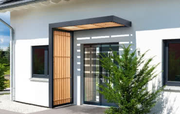 Zadaszenie BS Timber-Line: idealne połączenie aluminium, drewna i szkła