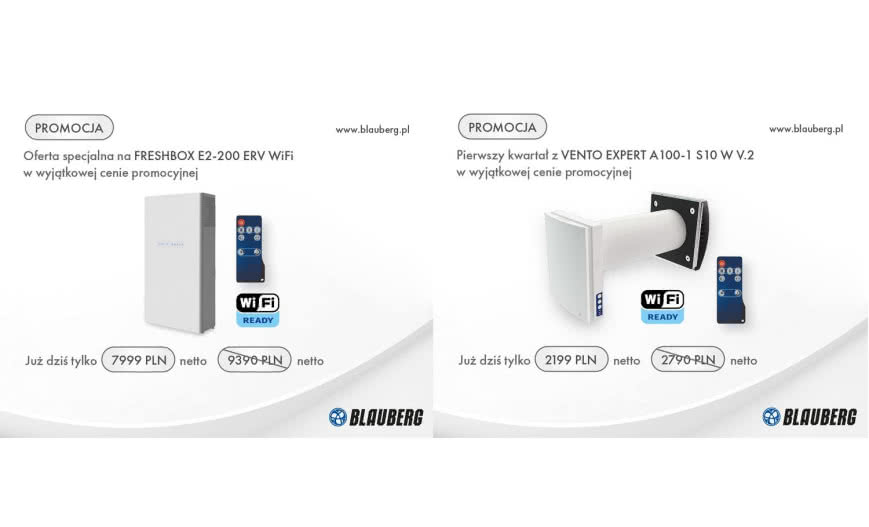 Vents Group obniża cenę na system Vento oraz centralę Freshbox 