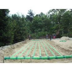 Gruntowy wymiennik ciepła GLOBAL pod płytą fundamentową