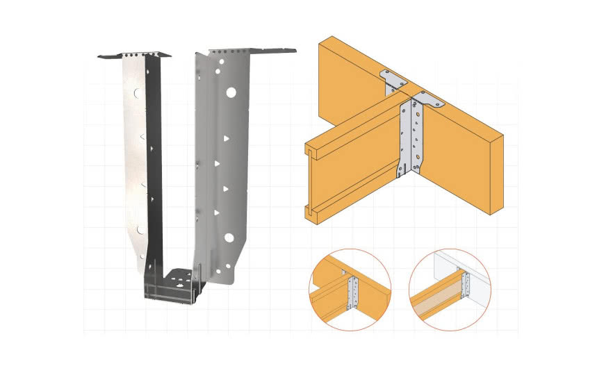 Uniwersalny wieszak belki dwuteowej EWH