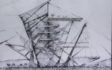 "Szkice architektoniczne" z użyciem trzech kolorów. Konkurs dla studentów architektury