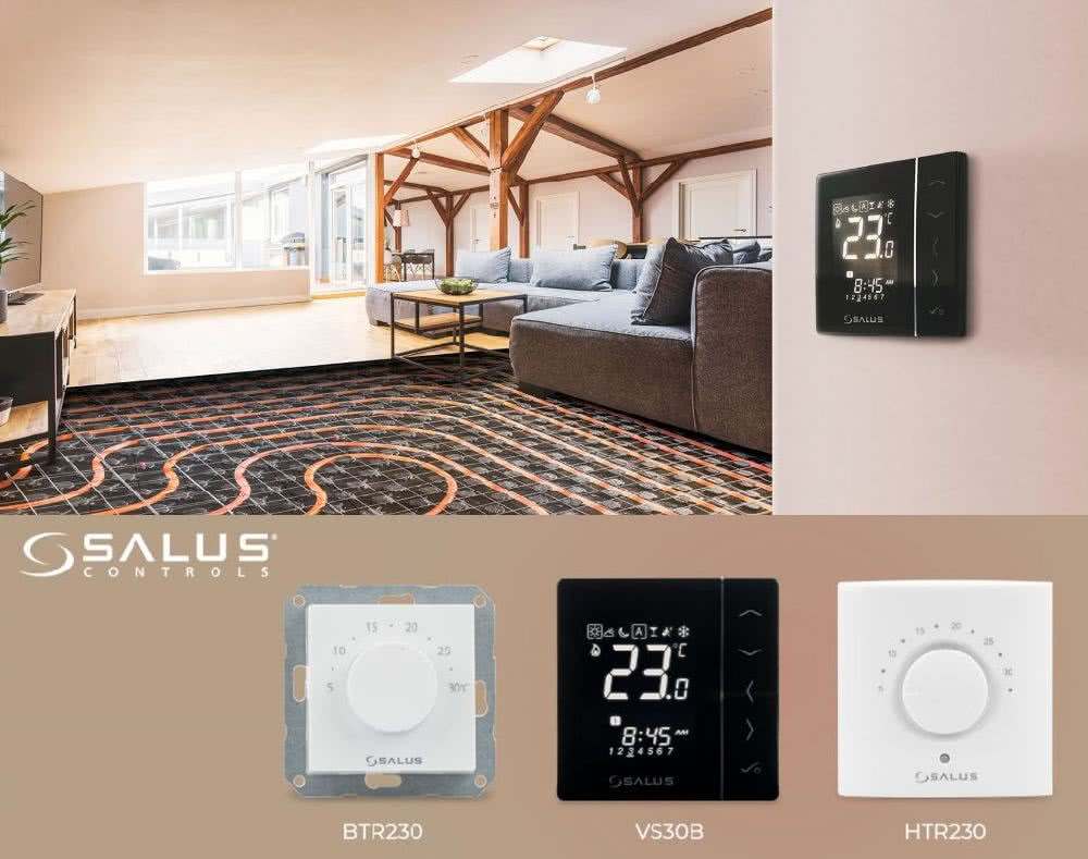 Termostaty pokojowe SALUS Smart Home pozwalają na sterowanie pracą urządzenia grzewczego w funkcji temperatury w pomieszczeniu. fot. SALUS Controls
