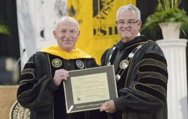 Martin Viessmann z tytułem doktora honoris causa