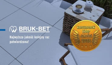 Złote Godło Konsumenckiego Lidera Jakości 2018 dla Bruk-Bet®