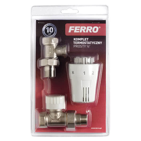 Komplet termostatyczny prosty