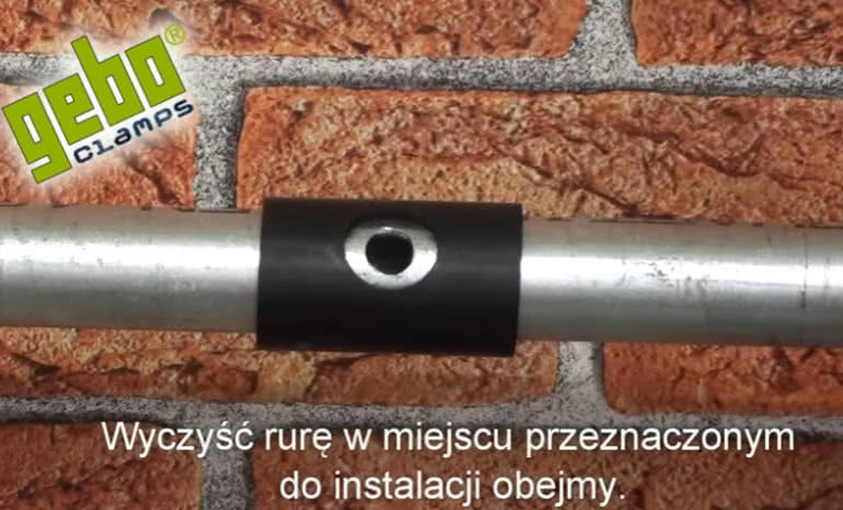 Gebo Clamps. Obejmy remontowo-naprawcze na rurze stalowej. Typ ANB
