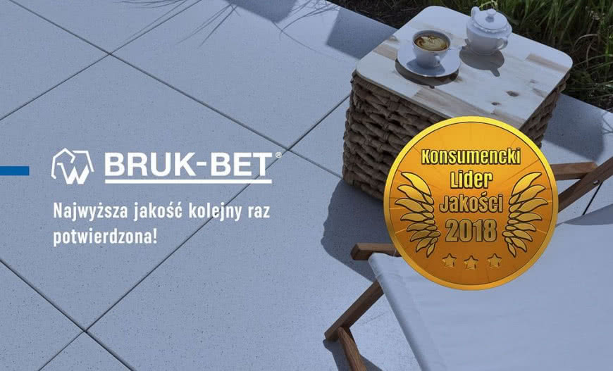 Złote Godło Konsumenckiego Lidera Jakości 2018 dla Bruk-Bet®