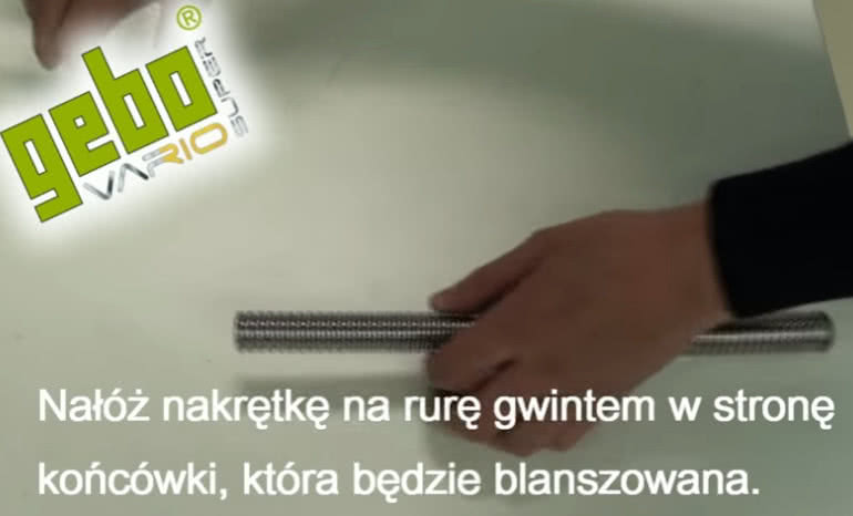 Gebo SuperVario. Elastyczna rura ze stali nierdzewnej