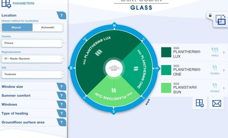 Aplikacja SGG Glass Compass do optymalnego wyboru przeszkleń okiennych