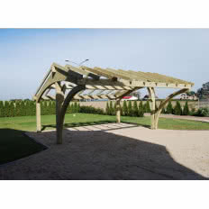 Konstrukcja wiaty garażowej dwustanowiskowej Revelatio