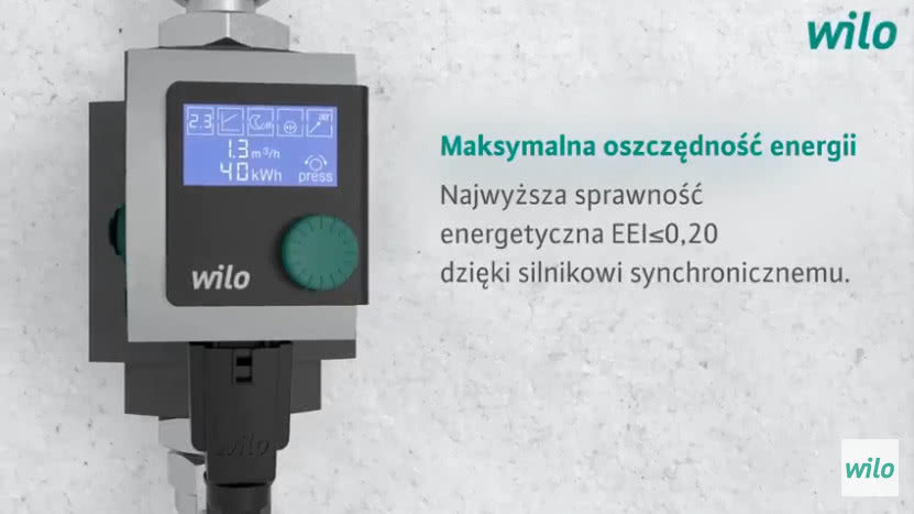 Duży wyswietlacz pompy Wilo-Stratos PICO z wyświetlaczem LCD Duży wyswietlacz pompy Wilo-Stratos PICO z wyświetlaczem LCD