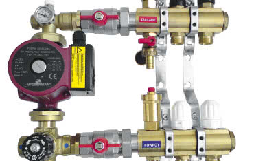 Termostatyczna mieszająca grupa pompowa nagrodzona Złotym Kaskiem