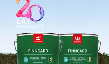 Produkty do fasad mineralnych Tikkurila z 20-letnią gwarancją