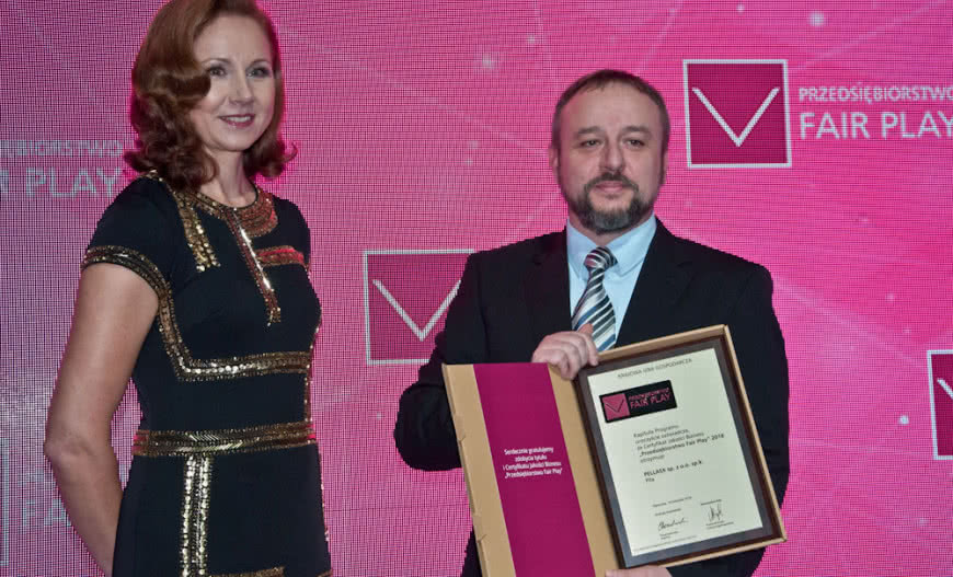 PellasX czwarty rok z rzędu Przedsiębiorstwem Fair Play