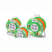 Przedłużacze zwijane na bębnie marki KEL linia Standard