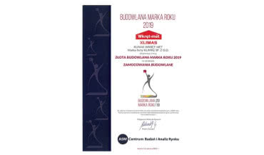 Klimas Wkręt-Met z tytułem Złota Budowlana Marka Roku