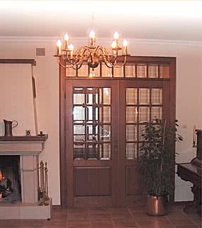 Drzwi wewnętrzne drewniane