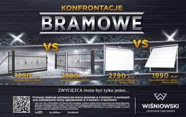 "Konfrontacje bramowe" - promocja firmy Wiśniowski