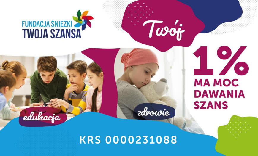 Fundacja "Twoja Śnieżka" zachęca do darowizn w ramach 1% podatku