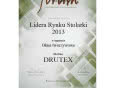 DRUTEX wyróżniony tytułem "Lider Rynku Stolarki 2013"