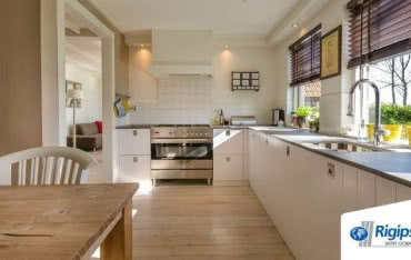 Wykończenie kuchni płytami gipsowo-kartonowymi