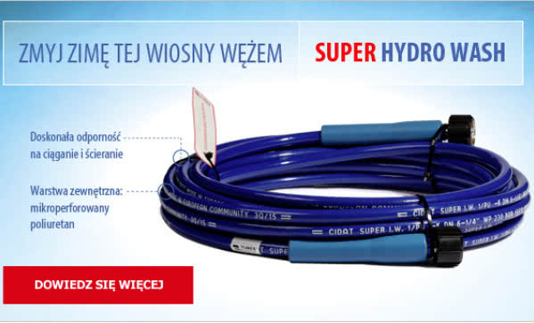 Gotowe przewody Super Hydro Wash do czyszczenia wysokociśnieniowego z ogranicznikami ugięcia w promocyjnej cenie