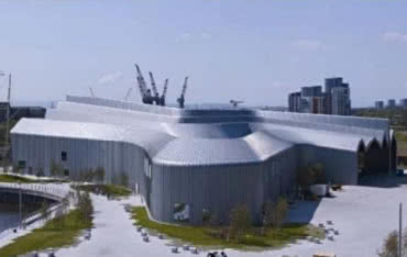 Blacha firmy RHEINZINK na dachu Szkockiego Muzeum Transportu