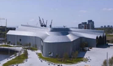 Blacha firmy RHEINZINK na dachu Szkockiego Muzeum Transportu