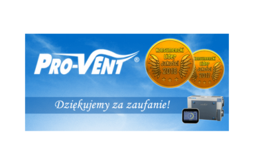 Konsumencki Lider Jakości 2018 dla firmy Pro-Vent