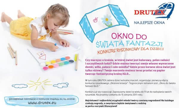 Drutex organizuje konkurs rysunkowy dla dzieci