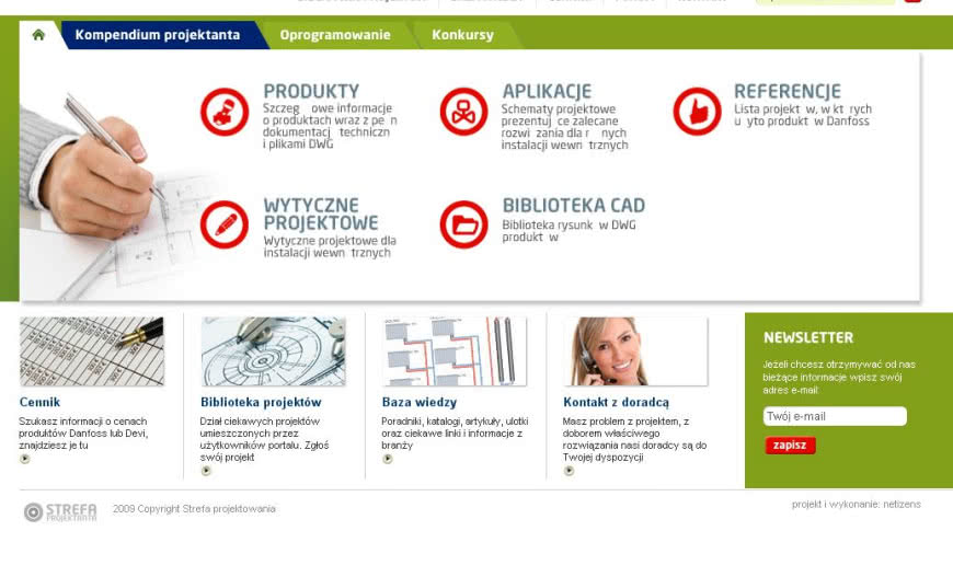 Strefa projektanta firmy Danfoss