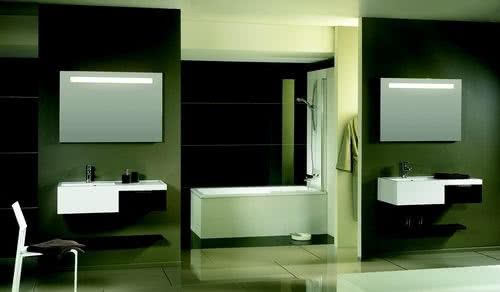 Wanna Lusso Plus + parawan Nautic + zestaw meblowy Ligna